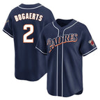 Johmsee S.Diego Padres #2 Xander Bogaerts Player Navy Cooperstown Collection Limited Home Stitched Jerseys