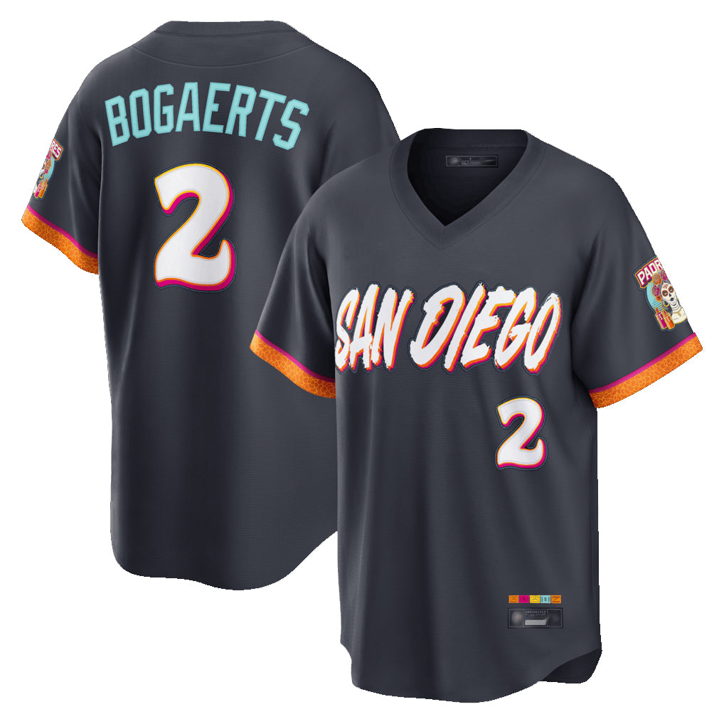 Johmsee S.Diego Padres #2 Xander Bogaerts Player Obsidian 2026 City Connect Home Limited T-shirt Stitched Jerseys