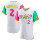 Johmsee S.Diego Padres #2 Xander Bogaerts Player White City Connect Home Limited Elite Stitched Jerseys