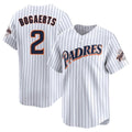 Johmsee S.Diego Padres #2 Xander Bogaerts Player White Cooperstown Collection Limited Home Stitched Jerseys