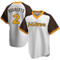 Johmsee S.Diego Padres #2 Xander Bogaerts Player White Home Cooperstown Collection Replica Game Stitched Jerseys