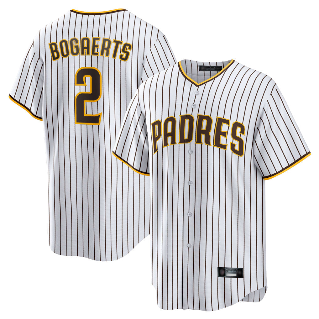 Johmsee S.Diego Padres #2 Xander Bogaerts Player White Home Game Stitched Jerseys