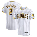 Johmsee S.Diego Padres #2 Xander Bogaerts Player White Home Limited Elite Stitched Jerseys