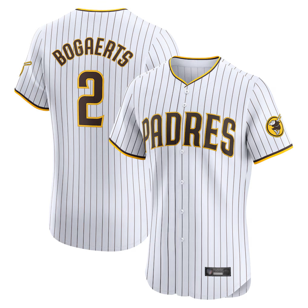 Johmsee S.Diego Padres #2 Xander Bogaerts Player White Home Limited Elite Stitched Jerseys