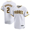 Johmsee S.Diego Padres #2 Xander Bogaerts Player White Home Limited Stitched Jerseys