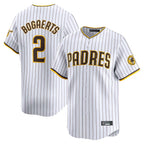 Johmsee S.Diego Padres #2 Xander Bogaerts Player White Home Limited Stitched Jerseys