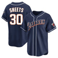 Johmsee S.Diego Padres #30 Gavin Sheets Player Navy Cooperstown Collection Limited Home Stitched Jerseys