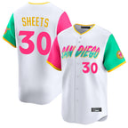 Johmsee S.Diego Padres #30 Gavin Sheets Player White City Connect Home Limited Stitched Jerseys