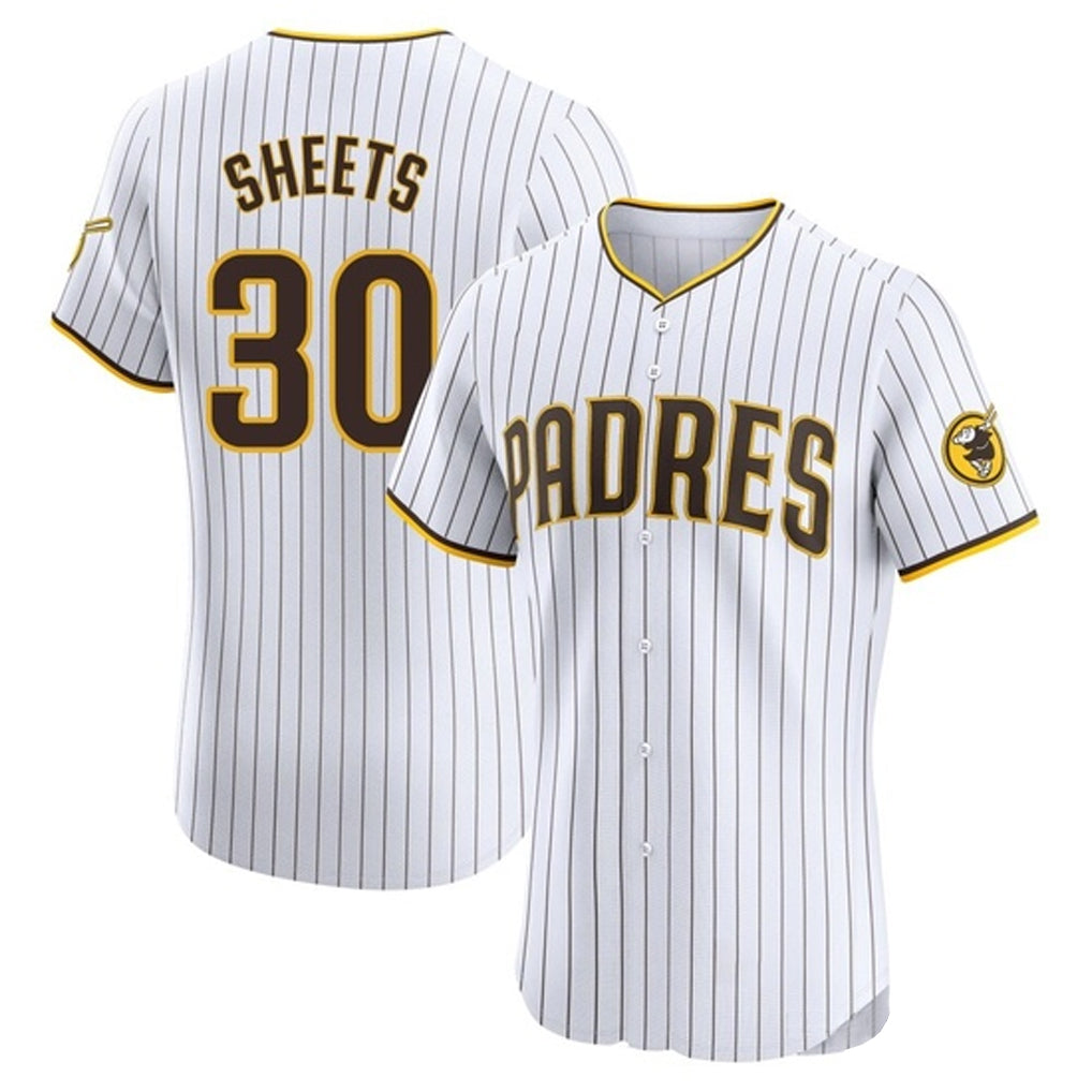 Johmsee S.Diego Padres #30 Gavin Sheets Player White Home Limited Elite Stitched Jerseys