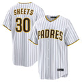 Johmsee S.Diego Padres #30 Gavin Sheets Player White Home Limited Game Stitched Jerseys