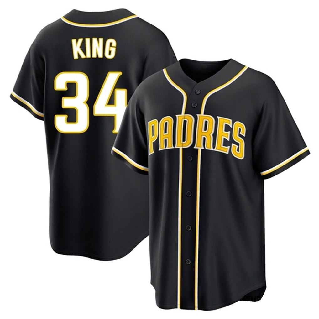 Johmsee S.Diego Padres #34 Michael King Player Black 2026 Fashion Home Stitched Jerseys