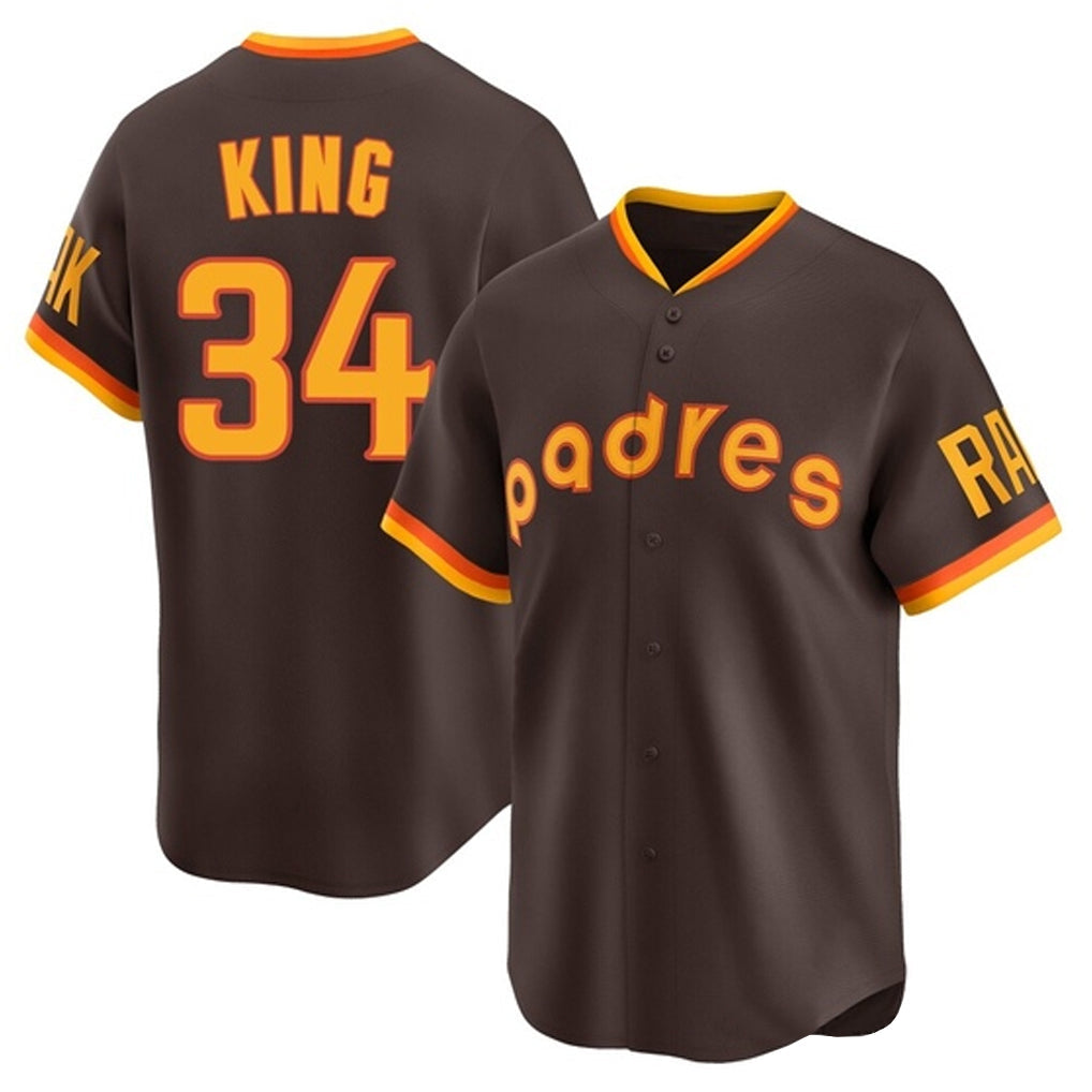 Johmsee S.Diego Padres #34 Michael King Player Brown Home Cooperstown Collection Replica Game Stitched Jerseys