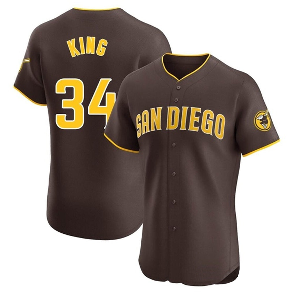 Johmsee S.Diego Padres #34 Michael King Player Brown Home Limited Elite Stitched Jerseys