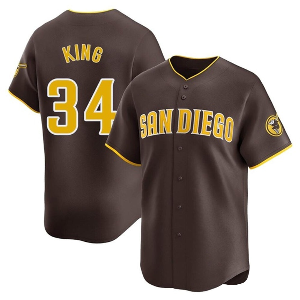 Johmsee S.Diego Padres #34 Michael King Player Brown Home Limited Stitched Jerseys