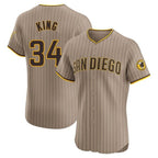 Johmsee S.Diego Padres #34 Michael King Player Khaki Home Limited Elite Stitched Jerseys
