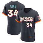 Johmsee S.Diego Padres #34 Michael King Player Obsidian 2026 City Connect Home Limited Elite T-shirt Stitched Jerseys