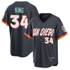 Johmsee S.Diego Padres #34 Michael King Player Obsidian 2026 City Connect Home Limited T-shirt Stitched Jerseys