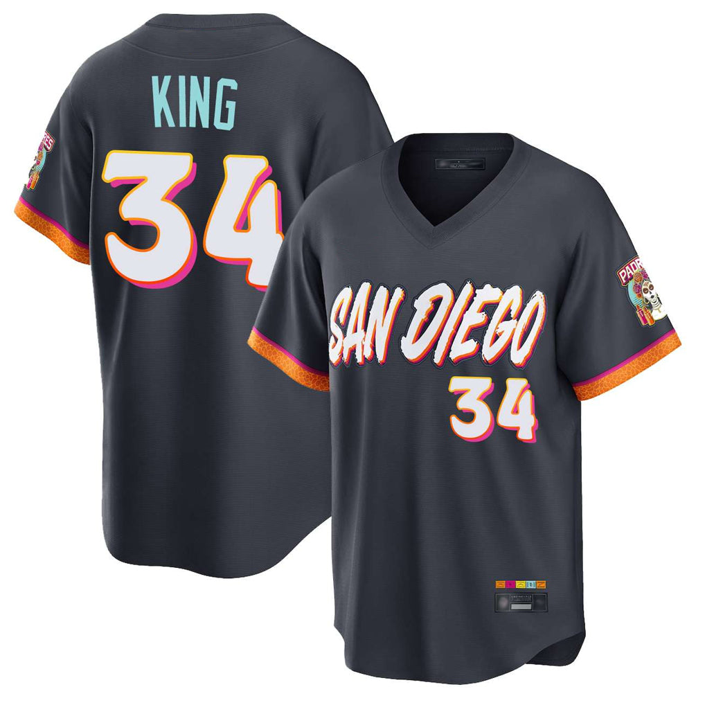 Johmsee S.Diego Padres #34 Michael King Player Obsidian 2026 City Connect Home Limited T-shirt Stitched Jerseys
