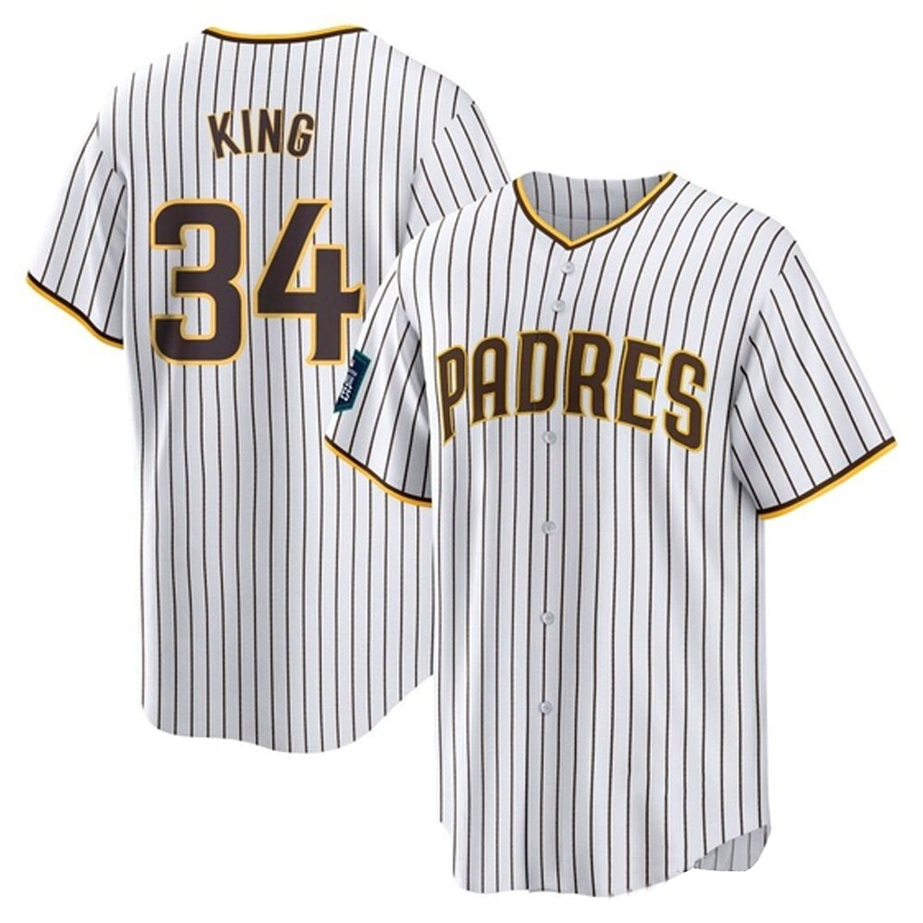 Johmsee S.Diego Padres #34 Michael King Player White Home Game Stitched Jerseys