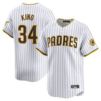 Johmsee S.Diego Padres #34 Michael King Player White Home Limited Stitched Jerseys