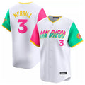 Johmsee S.Diego Padres #3 Jackson Merrill Player White City Connect Home Limited Stitched Jerseys