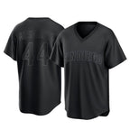 Johmsee S.Diego Padres #44 Joe Musgrove Player Black Pitch Fashion Game T-shirt Stitched Jerseys