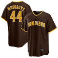 Johmsee S.Diego Padres #44 Joe Musgrove Player Brown Home Game Stitched Jerseys