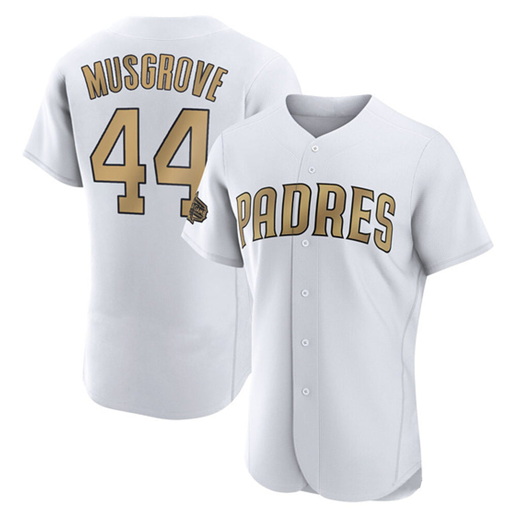 Johmsee S.Diego Padres #44 Joe Musgrove Player Gold All-Star Home Limited Elite Stitched Jerseys