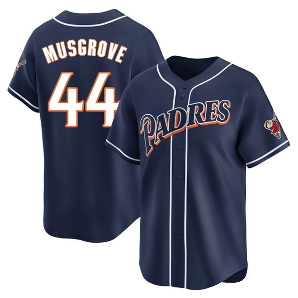 Johmsee S.Diego Padres #44 Joe Musgrove Player Navy Cooperstown Collection Limited Home Stitched Jerseys
