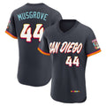 Johmsee S.Diego Padres #44 Joe Musgrove Player Obsidian 2026 City Connect Home Limited Elite T-shirt Stitched Jerseys