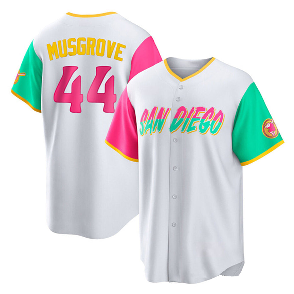 Johmsee S.Diego Padres #44 Joe Musgrove Player White City Connect Home Game Stitched Jerseys