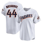Johmsee S.Diego Padres #44 Joe Musgrove Player White Cooperstown Collection Limited Home Stitched Jerseys