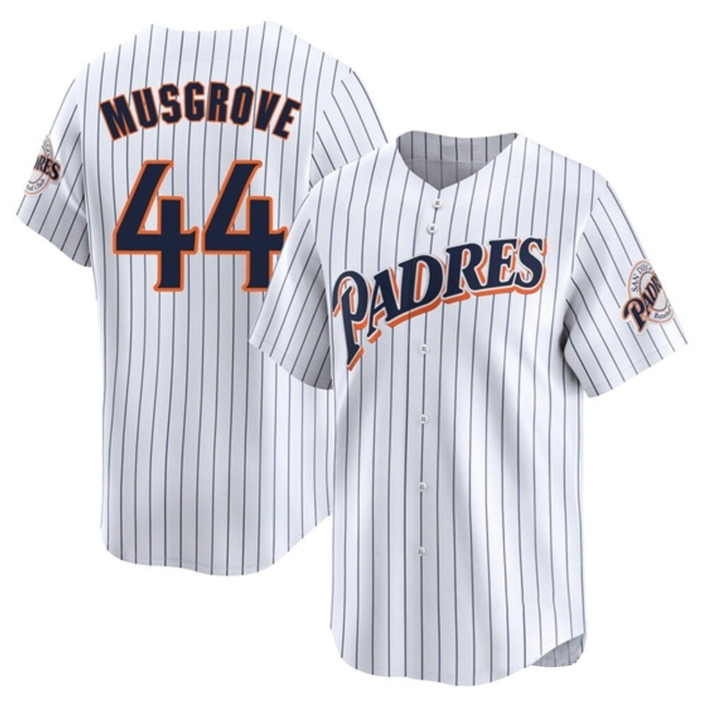 Johmsee S.Diego Padres #44 Joe Musgrove Player White Cooperstown Collection Limited Home Stitched Jerseys