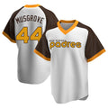 Johmsee S.Diego Padres #44 Joe Musgrove Player White Home Cooperstown Collection Replica Game Stitched Jerseys