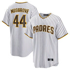 Johmsee S.Diego Padres #44 Joe Musgrove Player White Home Game Stitched Jerseys