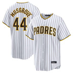 Johmsee S.Diego Padres #44 Joe Musgrove Player White Home Limited Stitched Jerseys