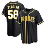 Johmsee S.Diego Padres #58 Wandy Peralta Player Black 2026 Fashion Home Stitched Jerseys