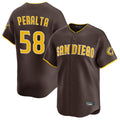 Johmsee S.Diego Padres #58 Wandy Peralta Player Brown Home Limited Stitched Jerseys