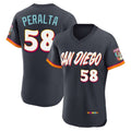 Johmsee S.Diego Padres #58 Wandy Peralta Player Obsidian 2026 City Connect Home Limited Elite T-shirt Stitched Jerseys