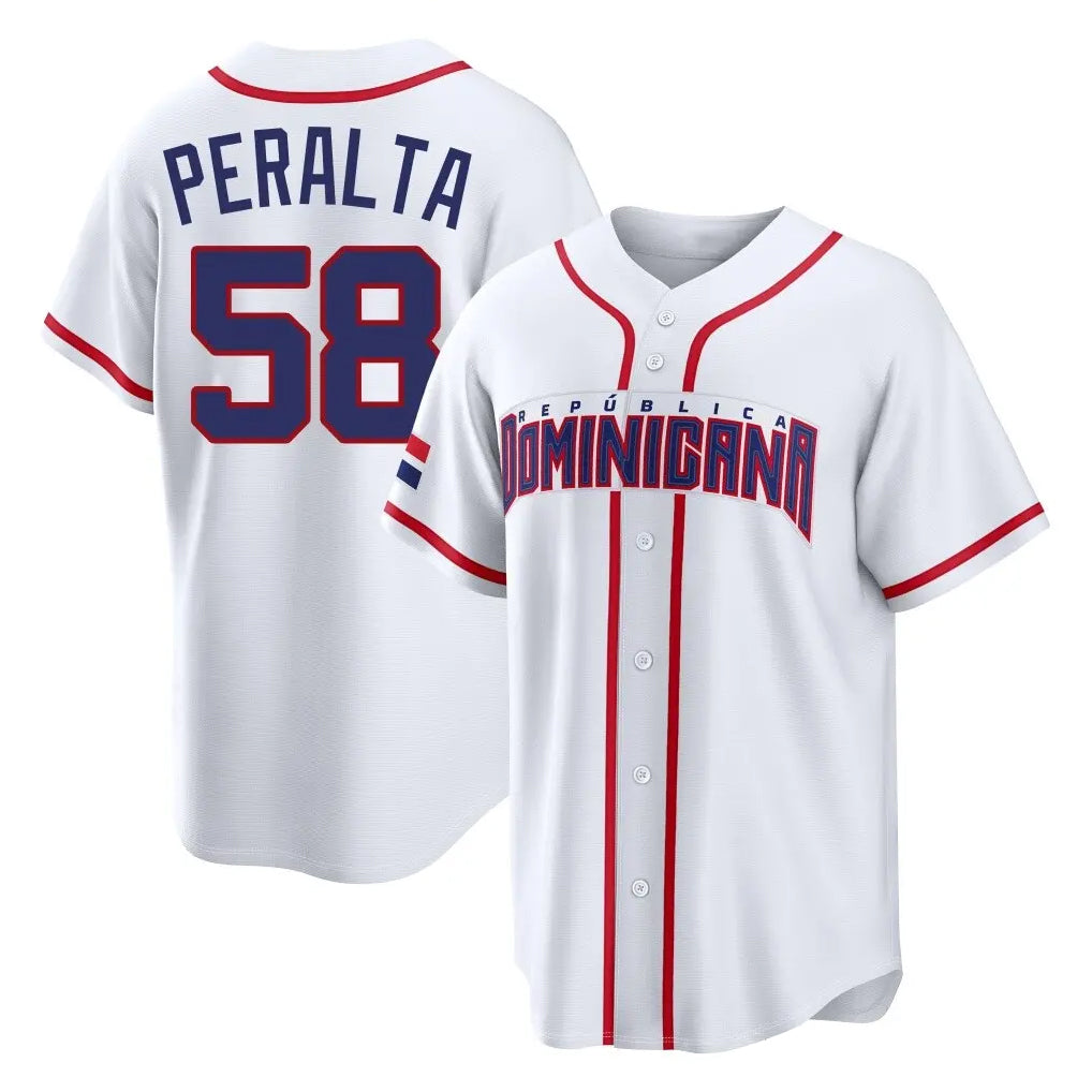 Johmsee S.Diego Padres #58 Wandy Peralta Player White 2026 World Classic Home Limited Stitched Jerseys