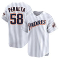 Johmsee S.Diego Padres #58 Wandy Peralta Player White Cooperstown Collection Limited Home Stitched Jerseys