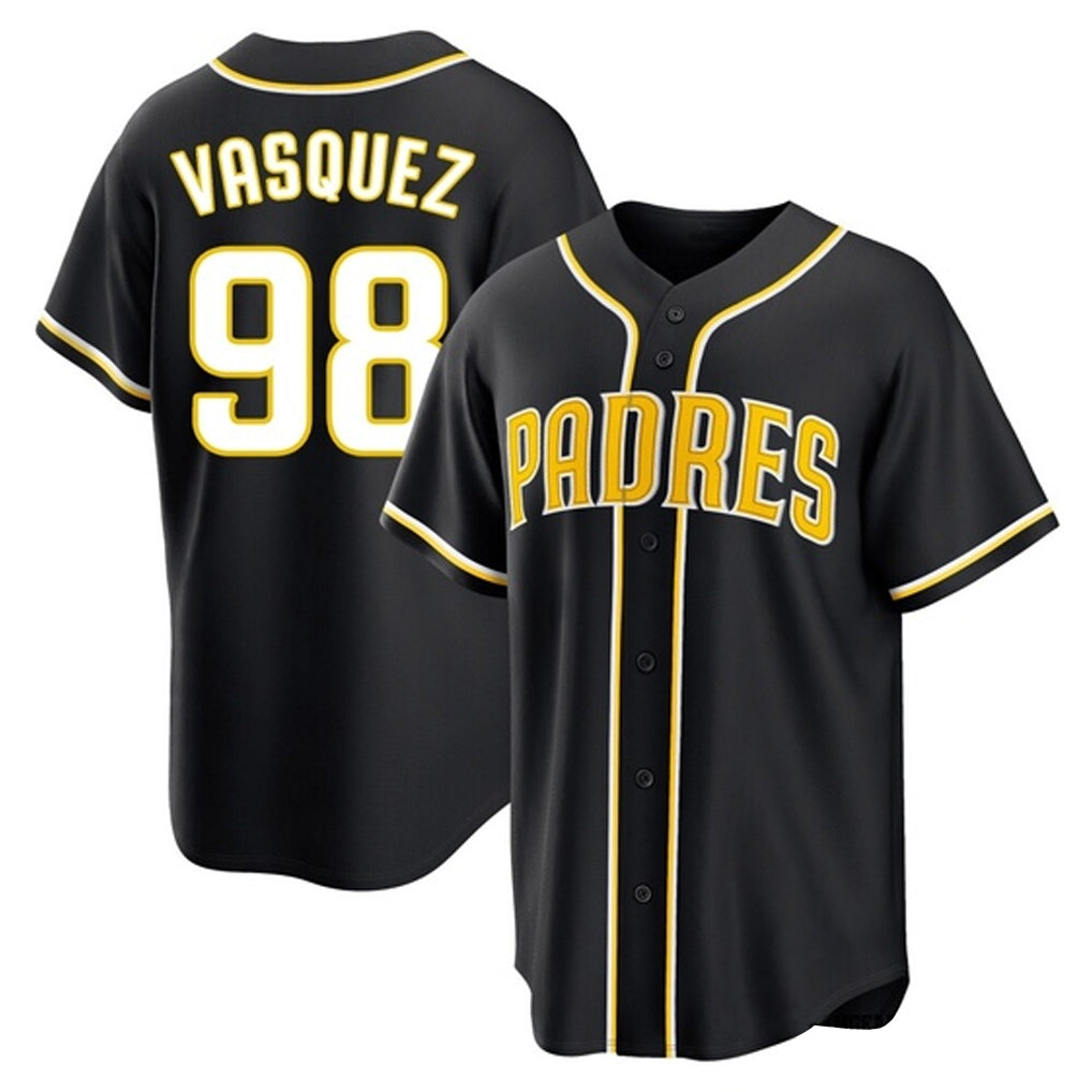 Johmsee S.Diego Padres #98 Randy Vasquez Player Black 2026 Fashion Home Stitched Jerseys