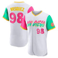 Johmsee S.Diego Padres #98 Randy Vasquez Player White City Connect Home Limited Elite Stitched Jerseys