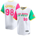 Johmsee S.Diego Padres #98 Randy Vasquez Player White City Connect Home Limited Stitched Jerseys