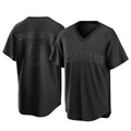 Johmsee S.Diego Padres #9 Jake Cronenworth Player Black Pitch Fashion Game T-shirt Stitched Jerseys