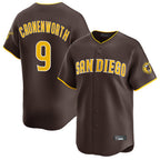 Johmsee S.Diego Padres #9 Jake Cronenworth Player Brown Home Limited Stitched Jerseys