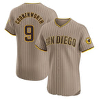 Johmsee S.Diego Padres #9 Jake Cronenworth Player Khaki Home Limited Elite Stitched Jerseys