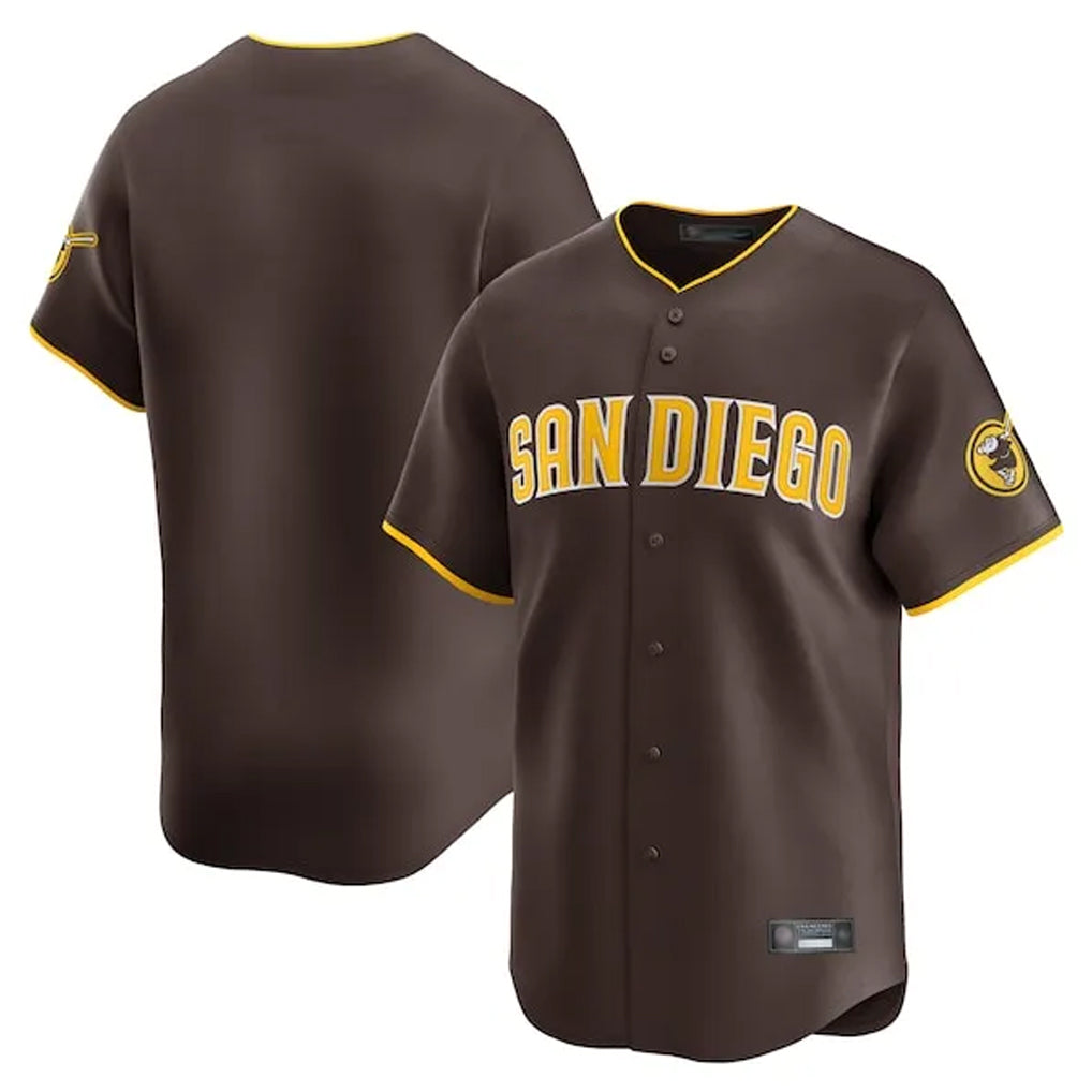 Johmsee S.Diego Padres Blank Player Brown Home Limited Stitched Jerseys