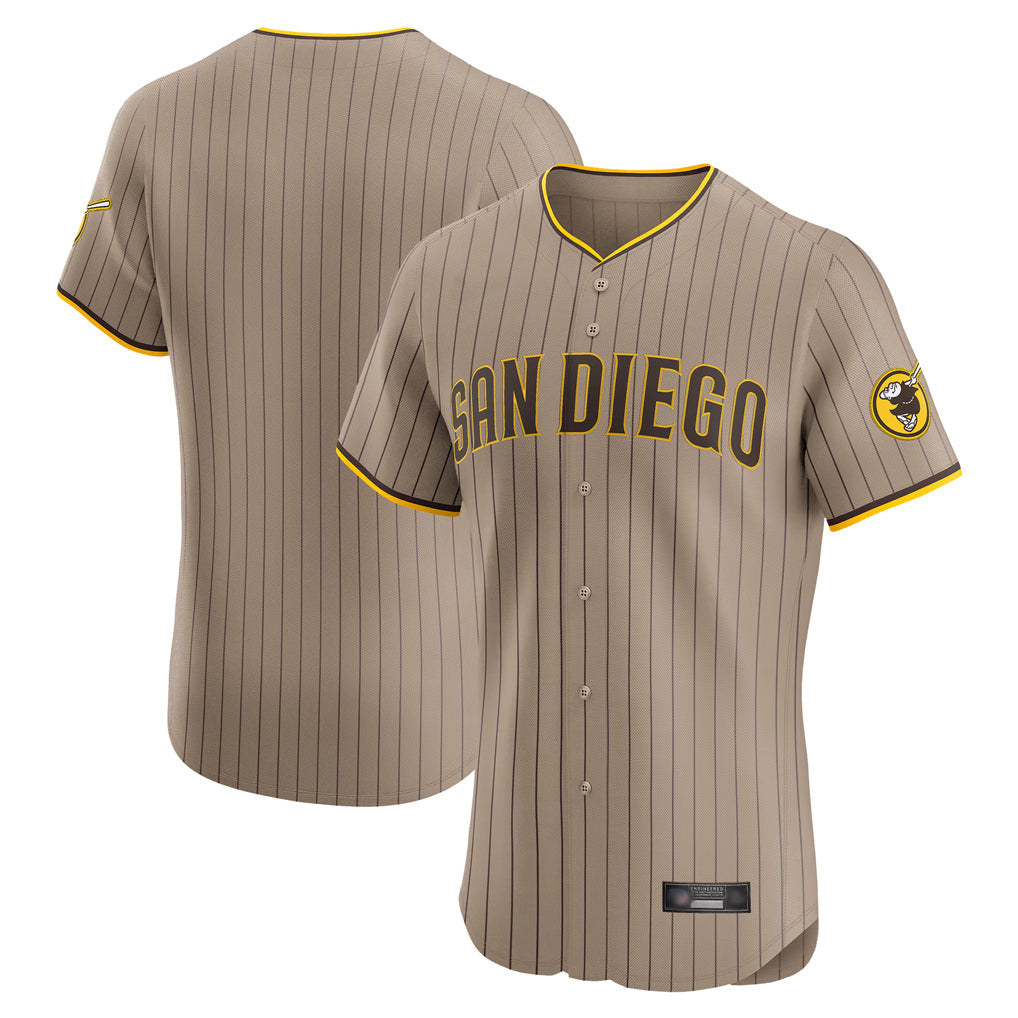 Johmsee S.Diego Padres Blank Player Khaki Home Limited Elite Stitched Jerseys