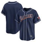 Johmsee S.Diego Padres Blank Player Navy Cooperstown Collection Limited Stitched Jerseys